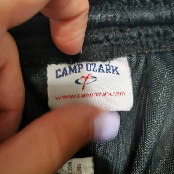 Camp Ozark Boy Medium Activewear Basketball Short Black Drawstring Elastic Waist - Picture 10 of 12